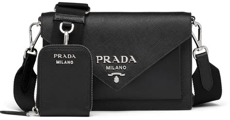 prada saffiano envelope bag.